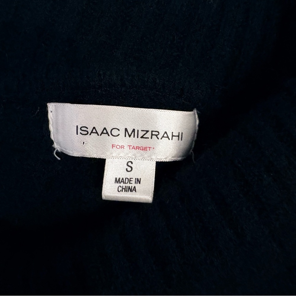 100% Cashmere Black Turtleneck Sweater Isaac Mizrahi S - Picture 5 of 7